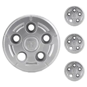 4x ORIGINAL Fiat hub cap Hub cap 16 inch Silver Ducato 250 1358876080