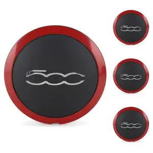 4x ORIGINAL Fiat hub cap wheel cover cap &Oslash; 55/134 mm 500 (312_) 51870004