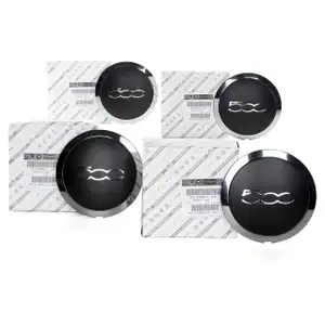 4x ORIGINAL FIAT Hub Cap Wheel Cover 500 / 500 C (312_) 51884863