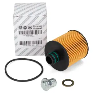 ORIGINAL FIAT &Ouml;lfilter + Schraube 500L 500X Doblo 263 Ducato 250 Punto 199 Tipo 1.6/2.0 D