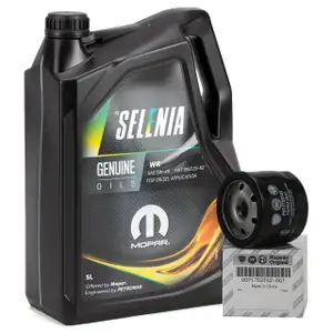 5L SELENIA Motor&ouml;l &Ouml;l WR WIDE RANGE 5W40 5W-40 + ORIGINAL Fiat &Ouml;lfilter 71753742