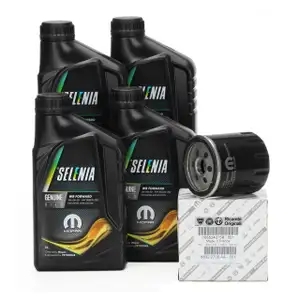 4L PETRONAS SELENIA Motor Oil WR FORWARD 0W30 + ORIGINAL Fiat Oil Filter 55242758
