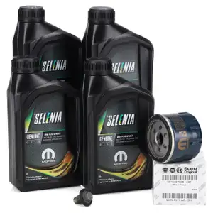 4L SELENIA 0W-30 WR FORWARD engine oil + ORIGINAL FIAT oil filter 500X 334 Tipo 356 357 1.0