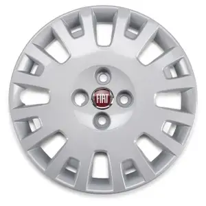 1x ORIGINAL Fiat hubcap wheel cover 15 inches silver Qubo Fiorino 225 from year of manufacture 11.07 735466711