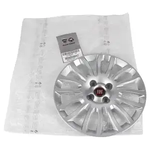 1x ORIGINAL Fiat hubcap wheel cover 15 inch silver Grande Punto 199_ 735481016