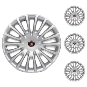 4x ORIGINAL Fiat hubcap wheel cover 16 inch silver Bravo 2 735463061
