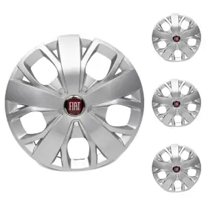 4x ORIGINAL Fiat hubcap wheel cover 16 inch silver Ducato (250_) 1374088080