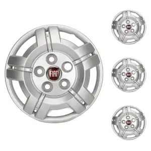 4x ORIGINAL Fiat hubcap wheel cover 16 inch silver Ducato 250 1358880080