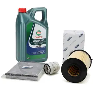ORIGINAL Ford Inspektionskit + 5 L 5W20 Motor&ouml;l f&uuml;r C-MAX 2 FOCUS 3 1.0 EcoBoost