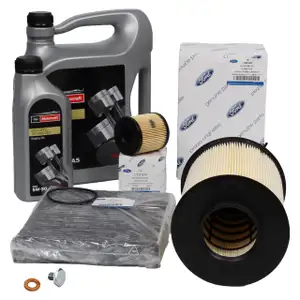 ORIGINAL Ford inspection kit + 6 L engine oil 5W30 for C-MAX II FOCUS III 2.0 TDCi