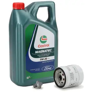 5L 5 Liter ORIGINAL Ford CASTROL Motoröl Öl MAGNATEC E 5W20 + Ölfilter 2468342