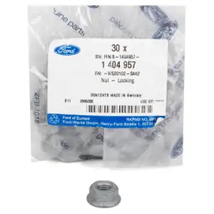 30x ORIGINAL Ford Mutter Sechskantmutter Abgaskr&uuml;mmer 1404957