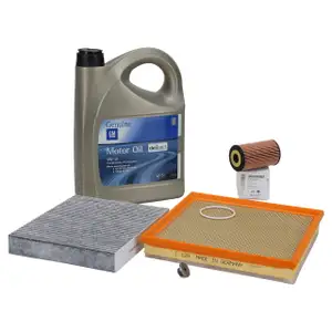 OPEL Inspection Kit Oil Change Set 5W-30 dexos1 Gen3 for ASTRA J ZAFIRA C 1.4