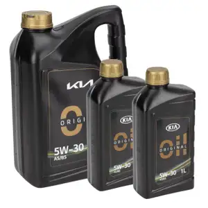 7L 7 Liter ORIGINAL KIA 5W-30 A5/B5 Motoröl Öl LP0425W30A5B5