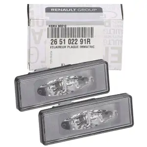 2x ORIGINAL Dacia LED Kennzeichenleuchte Bigster Duster (PYM PYN) Jogger (RK) 265102291R