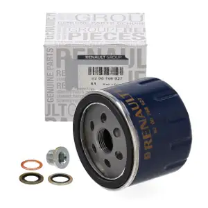 ORIGINAL RENAULT &Ouml;lfilter + Schraube Clio Kangoo Laguna Megane Scenic Trafic Twingo
