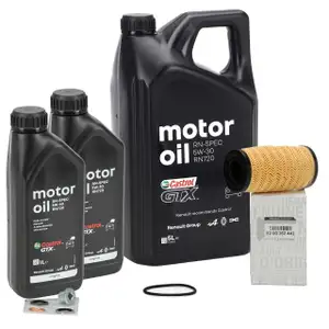 7L CASTROL GTX RN-SPEC 5W30 engine oil RN720 + ORIGINAL Renault oil filter 8200362442