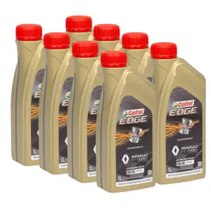 8L 8 Liter ORIGINAL Renault CASTROL EDGE 0W40 Motor&ouml;l &Ouml;l RN17RSA 7711943668