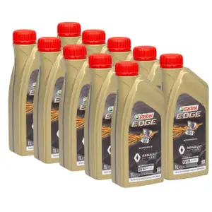 10L 10 Liter ORIGINAL Renault CASTROL EDGE 0W40 Motor&ouml;l &Ouml;l RN17RSA 7711943668