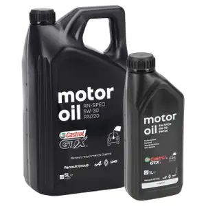 6L 6 liters ORIGINAL Renault engine oil CASTROL GTX RN-SPEC 5W30 RN720