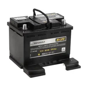 ORIGINAL Renault Dacia EFB Autobatterie Batterie Hi-LIFE 12V 60Ah 510A 7711947966