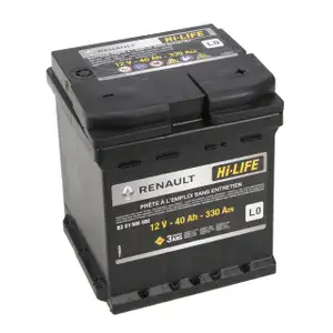 ORIGINAL Renault Autobatterie Batterie Starterbatterie 12V 40Ah 330A Twingo 3 8201560592