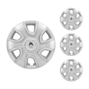 4x ORIGINAL Renault Radkappe Radblende EXTREME 16 Zoll Silber Captur 1 403170156R