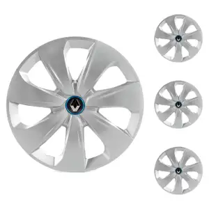 4x ORIGINAL Renault Radkappe ELECTIVE 15 Zoll Silber Zoe BFM ab 09.2019 403152180R