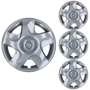 4x ORIGINAL Renault Radkappe Radblende PIRATE 14 Zoll Dunkelgrau TWINGO 2 403151846R