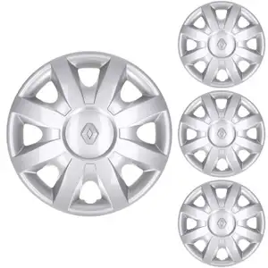 4x ORIGINAL Renault Radkappe Radblende OLIGO 15 Zoll Silber MODUS 8200659145