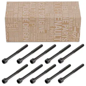 10x ORIGINAL Renault Dacia Zylinderkopfschraube M10x1,5 121mm 11056ED000