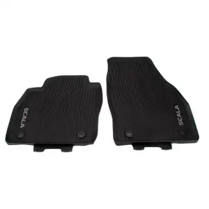 ORIGINAL Skoda rubber mats Floor mats Car mats Scala PR-K8R front 657061502