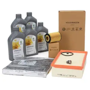 ORIGINAL SKODA filter set, 3 pieces + 5L 0W30 engine oil Octavia 3 Superb 3 Kodiaq 1.6/2.0 TDI