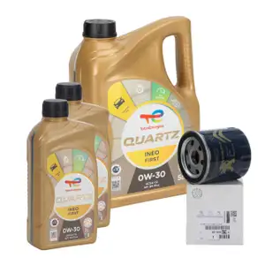 7L 7 Liter TOTAL QUARTZ INEO FIRST 0W-30 + ORIGINAL PSA Ölfilter 9808867880