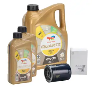 7L 7 Liter TOTAL QUARTZ INEO FIRST 0W-30 + ORIGINAL PSA Ölfilter 1606267580