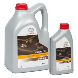 6L 6 Liter ORIGINAL Toyota ADVANCED FUEL ECONOMY AFE Extra 0W-20 Motoröl API-SP
