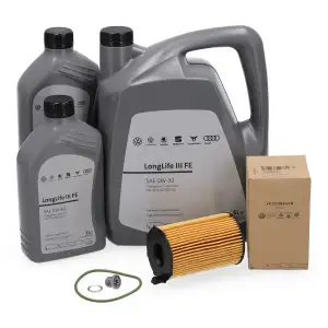 7L ORIGINAL AUDI VW 0W30 Motoröl + Ölfilter A4 B8 A5 A6 A7 C7 A8 Q5 Q7 Touareg 7P 3.0 TDI