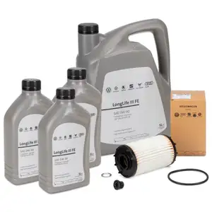 8L ORIGINAL VAG 0W-30 Motoröl + Ölfilter S4 RS4 B9 S5 RS5 5F A6 C8 A7 4K Q5 Q7 Q8 55 TFSI