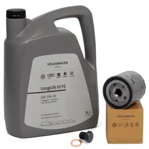5L ORIGINAL VW Motor&ouml;l &Ouml;l 0W30 LONGLIFE III FE + &Ouml;lfilter 04E115561H 1.0-1.4TSI