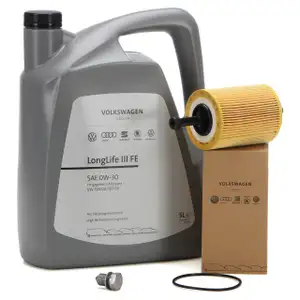5L ORIGINAL VW Motoröl Öl 0W30 LONGLIFE III FE + Ölfilter 071115562A 1.2-2.5TDI