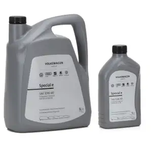 6 liters ORIGINAL VW engine oil 10W-40 SPECIAL E 501.01 505.00 GS60107M2/4