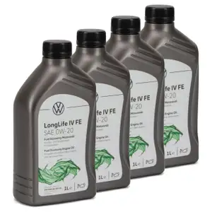 4L 4 liters ORIGINAL VW engine oil Oil 0W-20 LONGLIFE IV FE 508.00 509.00 GS60577C2