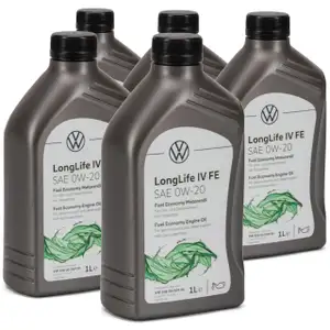 5 liters ORIGINAL VW engine oil 0W-20 LONGLIFE IV FE 508.00 509.00 GS60577C2