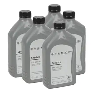 5L 5 Liter ORIGINAL VW 10W-40 SPECIAL E Motor&ouml;l &Ouml;l 501.01 505.00 GS60107M2