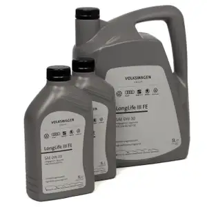 7 liters ORIGINAL VW engine oil 0W30 LONGLIFE III FE 504.00 507.00 GS55545M2/M4