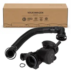 ORIGINAL VW &Ouml;labscheider Kurbelgeh&auml;useentl&uuml;ftung + Schlauch Polo 4 5 Ibiza Fabia 1.4