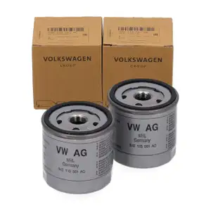 2x ORIGINAL VW Ölfilter Golf 7 8 Passat B8 Polo 5 6 Tiguan Touran 1.0-1.5 TSI 04E115561AC