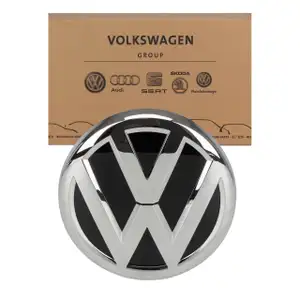 ORIGINAL VW Emblem Plakette Logo schwarz / chromglanz Caddy 4 PR: 6K0 vorne 2K5853600 DPJ