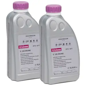 2 Liter ORIGINAL Audi VW Kühlerfrostschutz FERTIGMIX G12E050M2 MHD 01.25