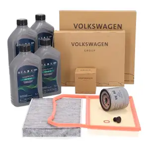 ORIGINAL VW SEAT SKODA Filterset + 4L 0W20 Motor&ouml;l Up Mii Citigo 1.0 60/68/75 PS